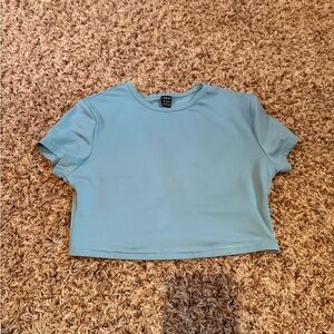 Blue Crop Top